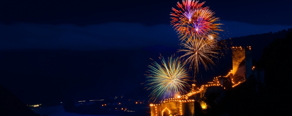 Feuerwerk in der Wachau